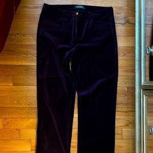 Ralph Lauren soft purple velvet pants